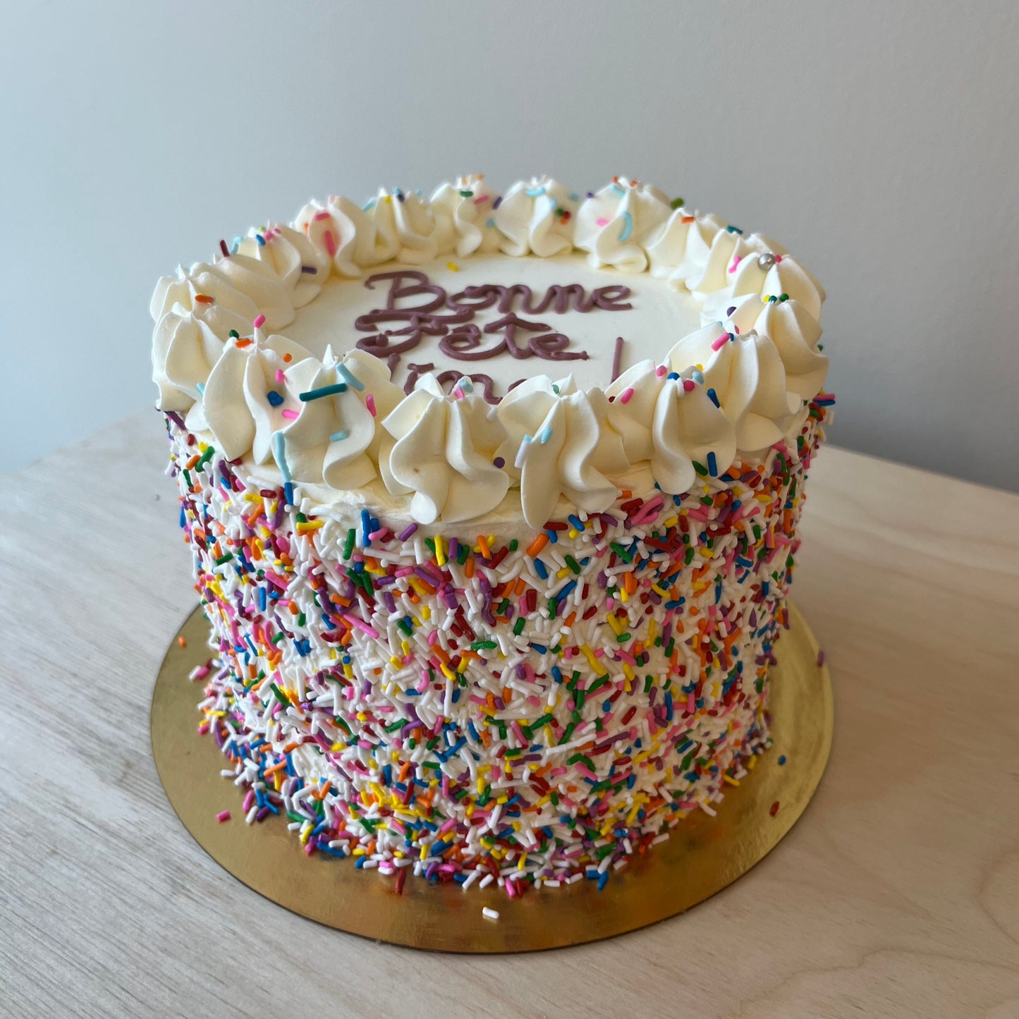 Gâteau confettis