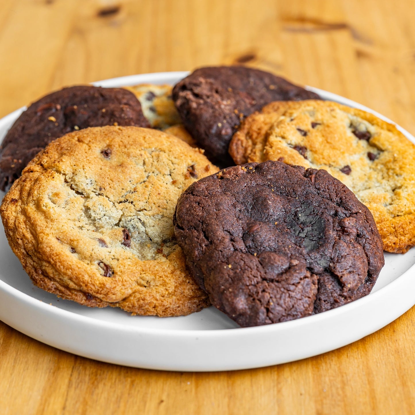cookie au petites de chocholat et cookies double chocolat