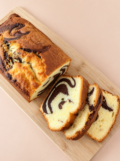 Cake marbré vanille et chocolat, Pâtisserie Megateaux