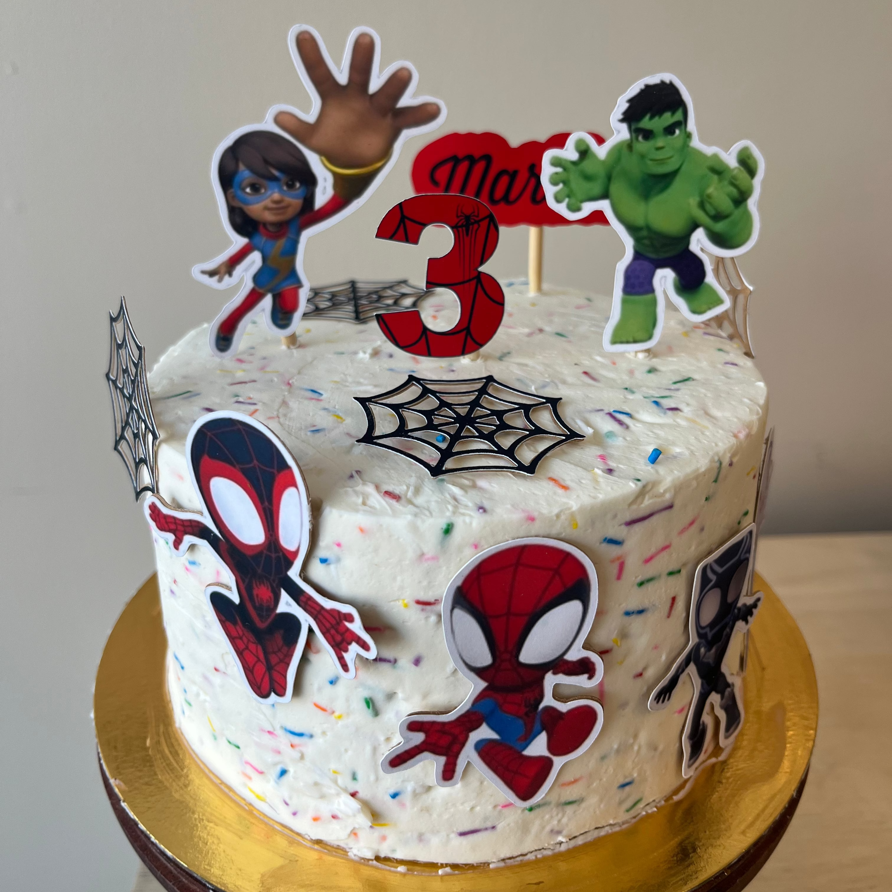 gateau spiderman